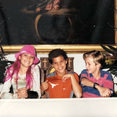 Cayden Boyd, Taylor Lautner and Taylor Dooley in 2005. 